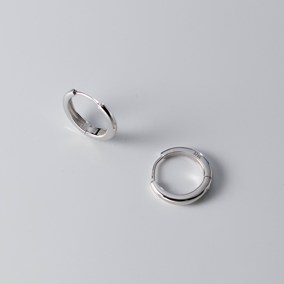 925 Sterling Silver Minimalist Hoop Earrings Pack of 5 Pairs Wholesale Earrings for Women